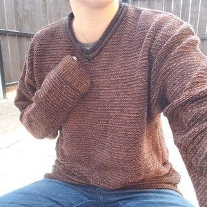 Vintage Cozy Knit Oversized Fall Colors Sweater